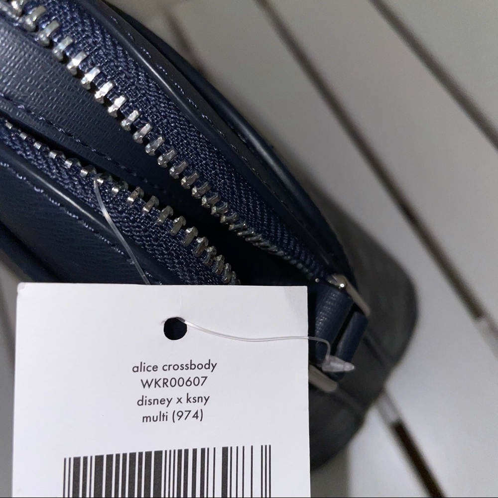 Disney x kate spade new york alice in wonderland crossbody bag Dome Blue - Picture 7 of 10